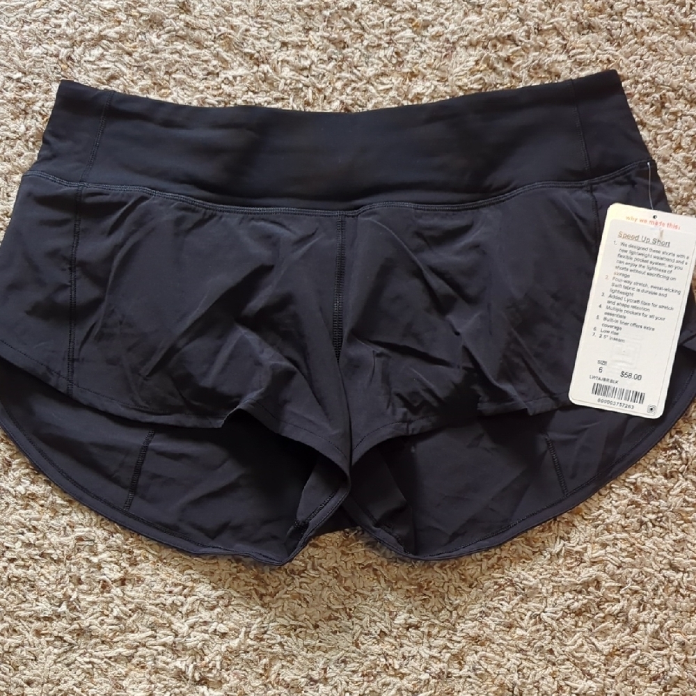 Lululemon Speed Up Shorts